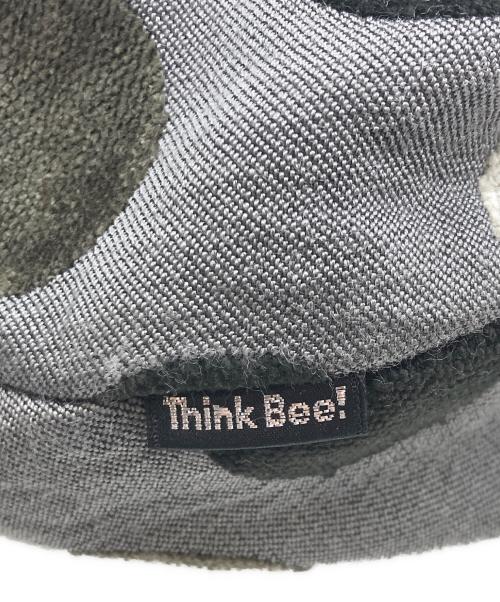Think Bee!（シンクビー!）Think Bee! (シンクビー!) ドット柄ハンドバッグ グレーの古着・服飾アイテム