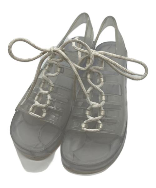 BOTTEGA VENETA（ボッテガベネタ）BOTTEGA VENETA (ボッテガベネタ) レースアップクリアサンダル　GLASS JELLY クリア サイズ:-の古着・服飾アイテム
