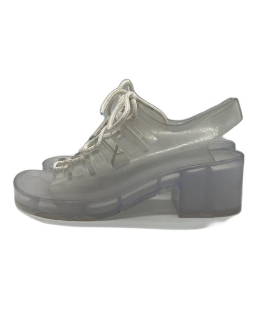 BOTTEGA VENETA（ボッテガベネタ）BOTTEGA VENETA (ボッテガベネタ) レースアップクリアサンダル　GLASS JELLY クリア サイズ:-の古着・服飾アイテム