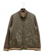 BURBERRY BLACK LABELバーバリーブラックレーベル）の古着「キルティングジャケット」｜カーキ