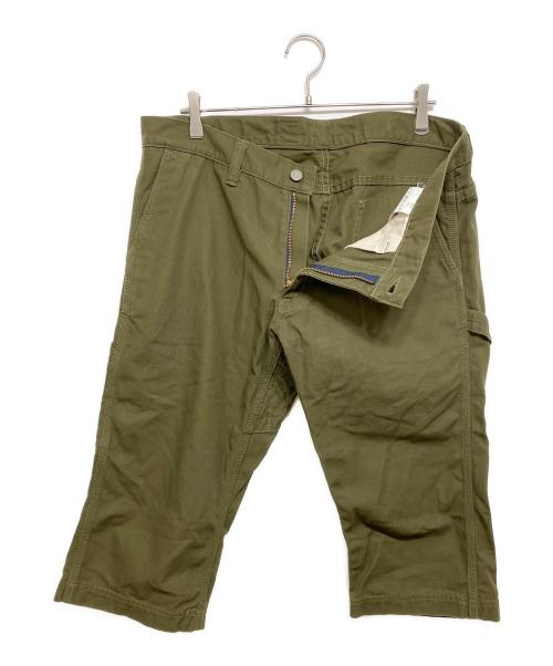 MOMOTARO JEANS（桃太郎ジーンズ）MOMOTARO JEANS (桃太郎ジーンズ) 出陣ダック・ペインタークロップドパンツ グリーン サイズ:W36の古着・服飾アイテム