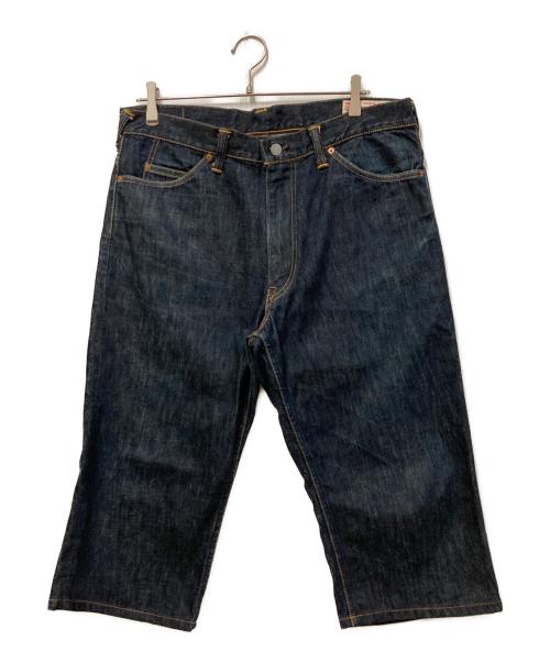 EVISU（エヴィス）EVISU (エヴィス) カモメクロップドデニムパンツ インディゴ サイズ:W36の古着・服飾アイテム