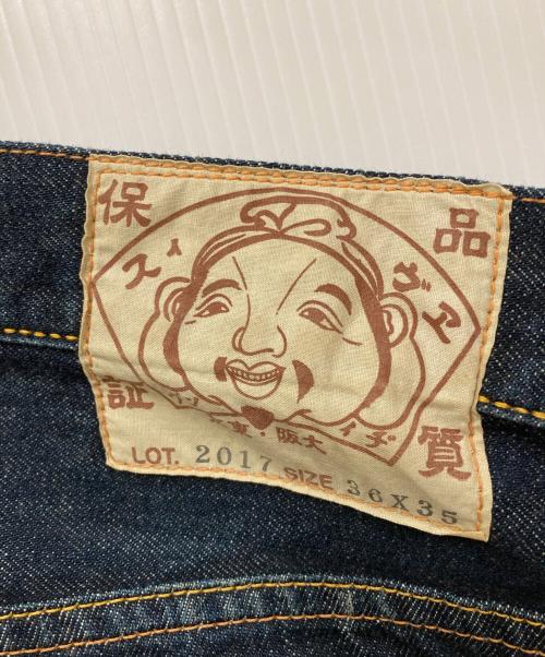 EVISU（エヴィス）EVISU (エヴィス) カモメクロップドデニムパンツ インディゴ サイズ:W36の古着・服飾アイテム
