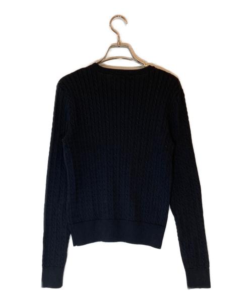 POLO RALPH LAUREN（ポロ・ラルフローレン）POLO RALPH LAUREN (ポロ・ラルフローレン) ケーブルニットカーディガン ブラック サイズ:XL 未使用品の古着・服飾アイテム