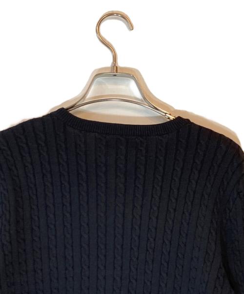 POLO RALPH LAUREN（ポロ・ラルフローレン）POLO RALPH LAUREN (ポロ・ラルフローレン) ケーブルニットカーディガン ブラック サイズ:XL 未使用品の古着・服飾アイテム