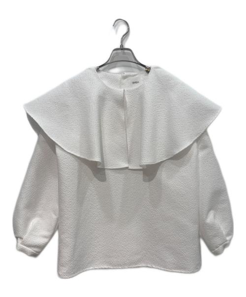 OHGA（オオガ）OHGA (オオガ) BIG COLLAR BLOUSE　OHGA-1137 ホワイト サイズ:Freeの古着・服飾アイテム