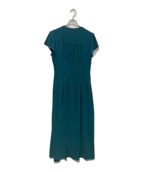 Sybilla（シビラ）Sybilla (シビラ) タッキングデザインドレス グリーン サイズ:Lの古着・服飾アイテム