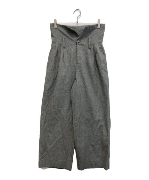 digawel（ディガウェル）DIGAWEL (ディガウェル) ウールパンツ グレーの古着・服飾アイテム