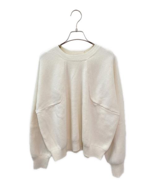 RIM.ARK（リムアーク）RIM.ARK (リムアーク) Elastic touch basic knit ホワイト サイズ:Freeの古着・服飾アイテム