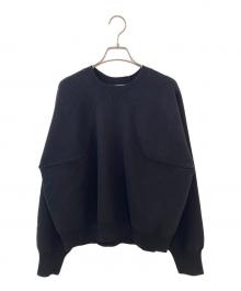 RIM.ARK（リムアーク）の古着「Elastic touch basic knit」｜ブラック