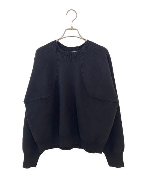 RIM.ARK（リムアーク）RIM.ARK (リムアーク) Elastic touch basic knit ブラック サイズ:Freeの古着・服飾アイテム