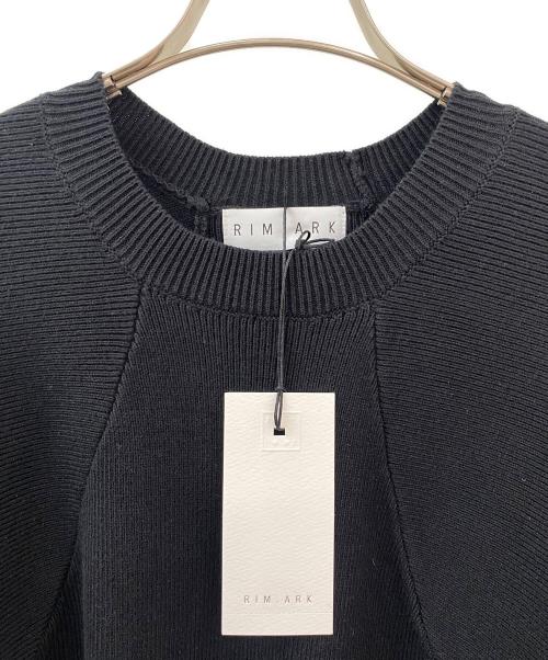 RIM.ARK（リムアーク）RIM.ARK (リムアーク) Elastic touch basic knit ブラック サイズ:Freeの古着・服飾アイテム