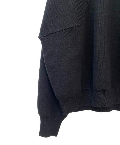 RIM.ARK（リムアーク）RIM.ARK (リムアーク) Elastic touch basic knit ブラック サイズ:Freeの古着・服飾アイテム