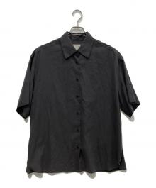 TODAYFUL（トゥデイフル）の古着「Silk100% Halfsleeve Shirts　 25AW　12520413」｜チャコールグレー