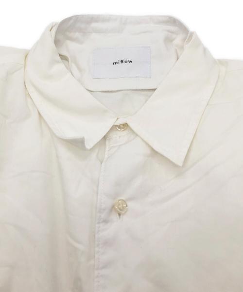 miffew（ミフュー）miffew (ミフュー) OVER DOWN SHIRTS ホワイト サイズ:SIZE 1の古着・服飾アイテム
