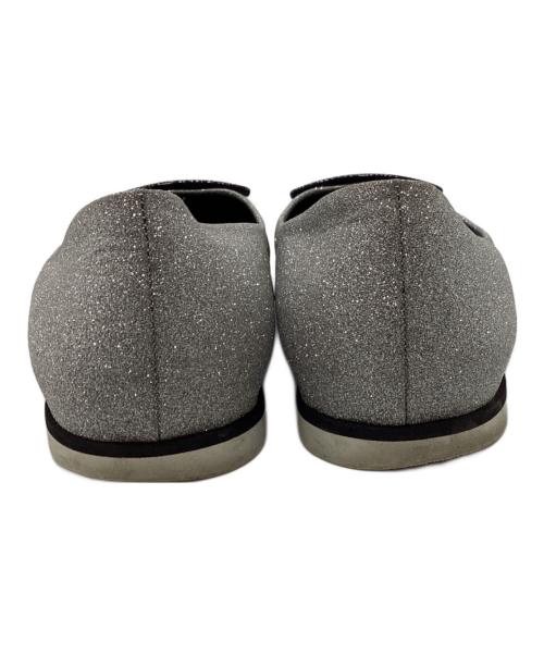 Roger Vivier（ロジェ ヴィヴィエ）Roger Vivier (ロジェ ヴィヴィエ) グリッター バレエパンプス シルバー サイズ:36.5の古着・服飾アイテム