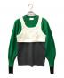 OMMO（オーエムエムオー）の古着「BLOCKING KT BUSTIER SET」｜グリーン×ホワイト