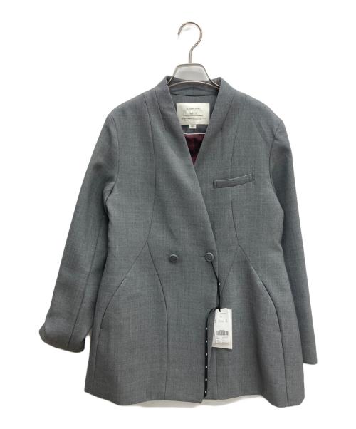 Ameri（アメリ）AMERI (アメリ) WAVE SWITCHING CONSTRUCTIVE JACKET グレー サイズ:Sの古着・服飾アイテム