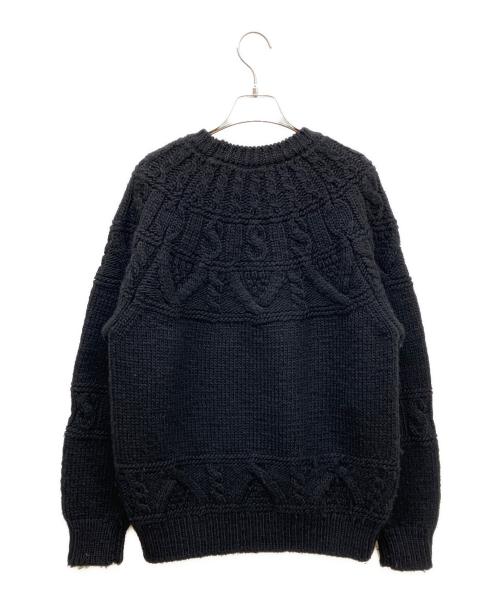 BATONER（バトナ―）BATONER (バトナ―) SPREAD ALAN CREW NECK ブラック サイズ:1の古着・服飾アイテム