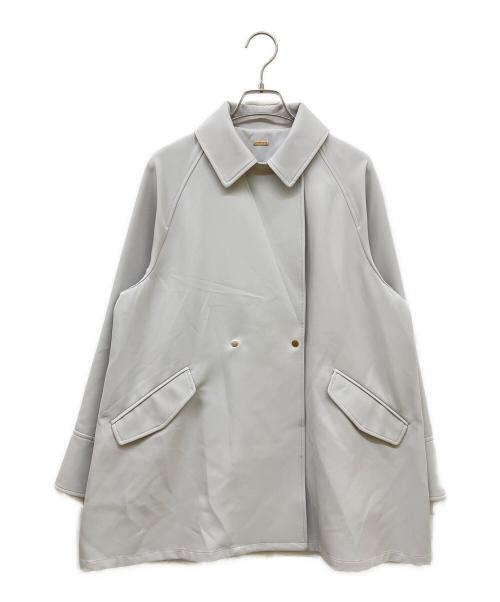 any Sis（エニィスィス）any Sis (エニィスィス) エレカジストレッチミドルトレンチ コート ライトグレー サイズ:Sの古着・服飾アイテム