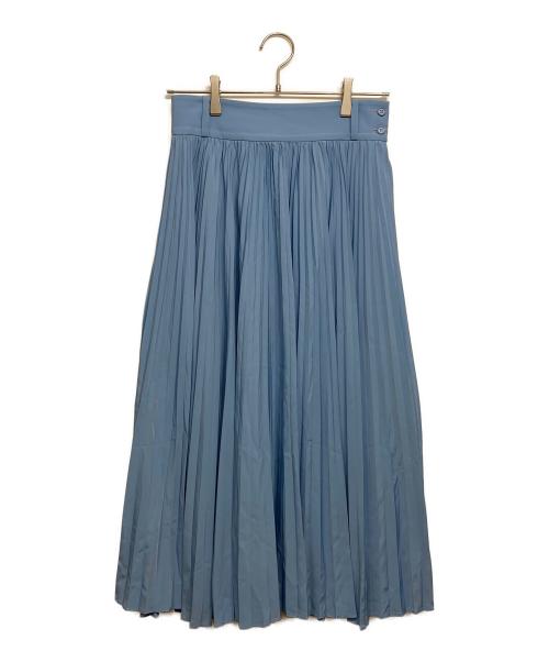 HYKE（ハイク）HYKE (ハイク) TAFFETA PLEATED SKIRT スカイブルー サイズ:2の古着・服飾アイテム
