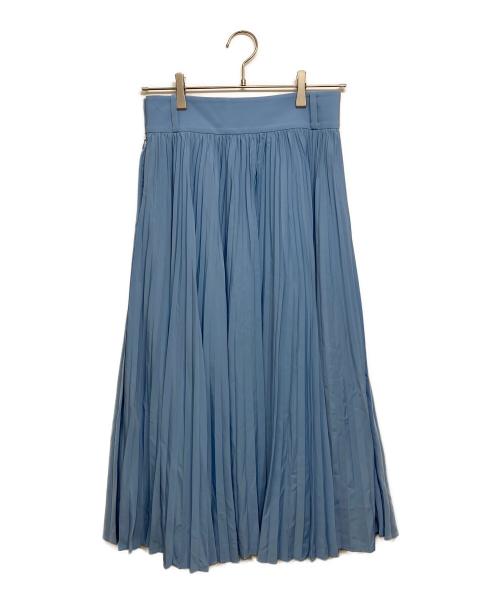 HYKE（ハイク）HYKE (ハイク) TAFFETA PLEATED SKIRT スカイブルー サイズ:2の古着・服飾アイテム