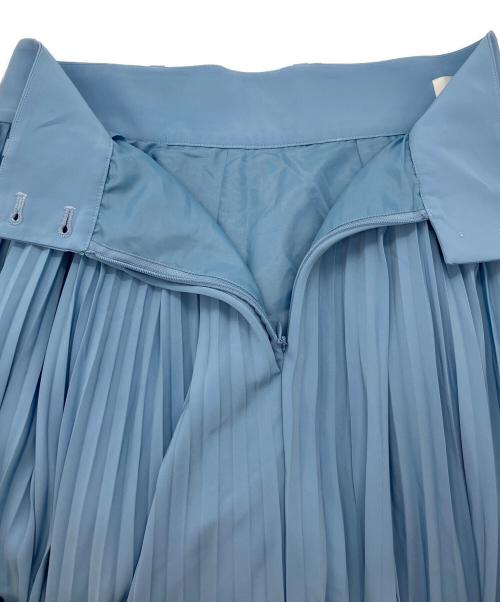 HYKE（ハイク）HYKE (ハイク) TAFFETA PLEATED SKIRT スカイブルー サイズ:2の古着・服飾アイテム