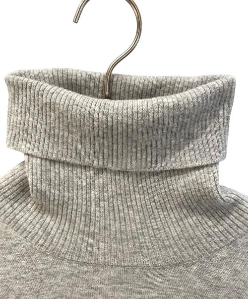 Maison Margiela（メゾンマルジェラ）Maison Margiela (メゾンマルジェラ) エルボーパッチ タートルネック ニットワンピース グレー サイズ:Lの古着・服飾アイテム