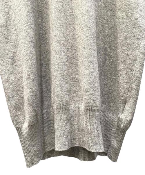Maison Margiela（メゾンマルジェラ）Maison Margiela (メゾンマルジェラ) エルボーパッチ タートルネック ニットワンピース グレー サイズ:Lの古着・服飾アイテム