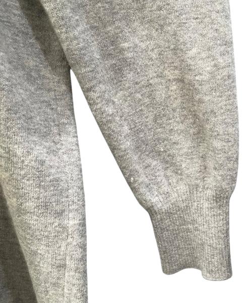 Maison Margiela（メゾンマルジェラ）Maison Margiela (メゾンマルジェラ) エルボーパッチ タートルネック ニットワンピース グレー サイズ:Lの古着・服飾アイテム