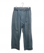YOKEヨーク）の古着「CUT-OFF WIDE-LEGGED DENIM TROUSER」｜ブルー