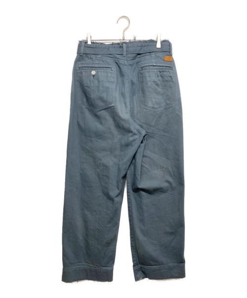 YOKE（ヨーク）YOKE (ヨーク) CUT-OFF WIDE-LEGGED DENIM TROUSER ブルー サイズ:SIZE3の古着・服飾アイテム