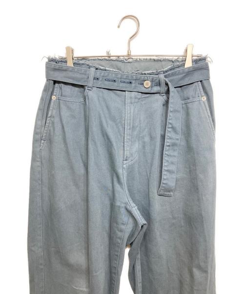 YOKE（ヨーク）YOKE (ヨーク) CUT-OFF WIDE-LEGGED DENIM TROUSER ブルー サイズ:SIZE3の古着・服飾アイテム