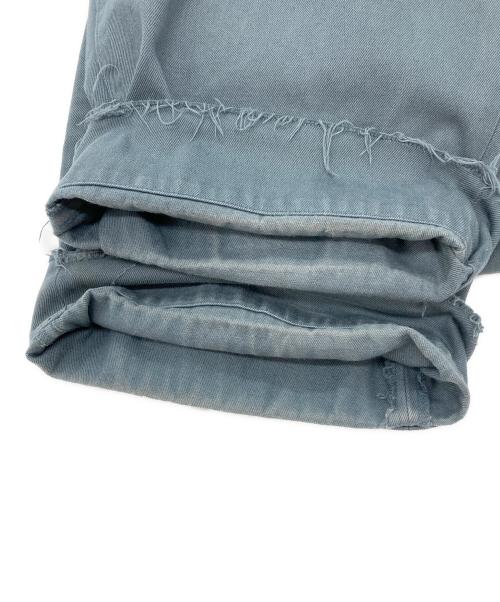 YOKE（ヨーク）YOKE (ヨーク) CUT-OFF WIDE-LEGGED DENIM TROUSER ブルー サイズ:SIZE3の古着・服飾アイテム