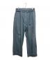 YOKE（ヨーク）の古着「CUT-OFF WIDE-LEGGED DENIM TROUSER」｜ブルー