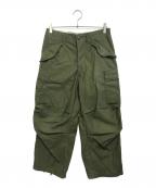 VINTAGE MILITARYヴィンテージ ミリタリー）の古着「US ARMY M-65ミリタリーフィールドパンツ」｜オリーブ