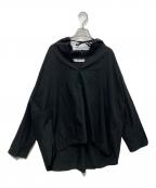 journal standard luxeジャーナルスタンダード ラックス）の古着「C/L/Raシャンブレー フードシャツ」｜ブラック