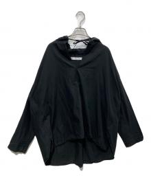 journal standard luxe（ジャーナルスタンダード ラックス）の古着「C/L/Raシャンブレー フードシャツ」｜ブラック