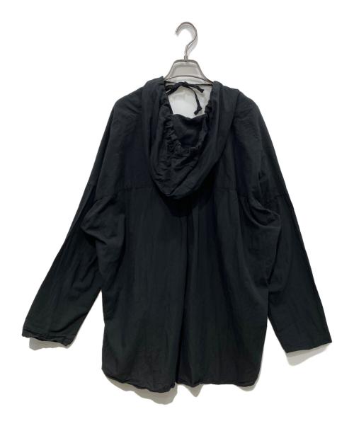 journal standard luxe（ジャーナルスタンダード ラックス）JOURNAL STANDARD LUXE (ジャーナルスタンダード ラックス) C/L/Raシャンブレー フードシャツ ブラック サイズ:Freeの古着・服飾アイテム