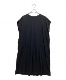 MM6 Maison Margiela（エムエムシックスメゾンマルジェラ）の古着「バックタックノースリーブワンピース」｜ブラック