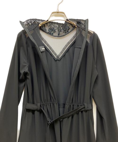 LOKITHO（ロキト）LOKITHO (ロキト) Vネックジャージードレス ブラック サイズ:SIZE 1の古着・服飾アイテム