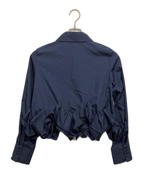 Snidel（スナイデル）Snidel (スナイデル) ヘムボリュームシャツ ネイビー サイズ:Fの古着・服飾アイテム