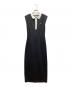 HER LIP TO（ハーリップトゥ）の古着「French Sleeve Polo Long Dress」｜ブラック