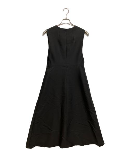 ADORE（アドーア）ADORE (アドーア) シルクウールツイルワンピース ブラック サイズ:38の古着・服飾アイテム