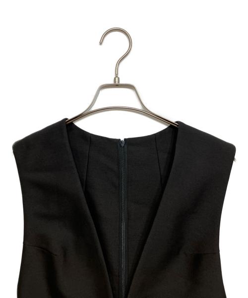 ADORE（アドーア）ADORE (アドーア) シルクウールツイルワンピース ブラック サイズ:38の古着・服飾アイテム