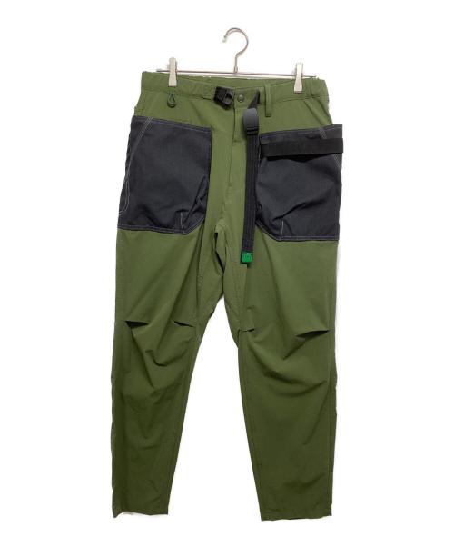 H.A.K.U MOUNTAIN SUPPLY（ハク マウンテン サプライ）H.A.K.U MOUNTAIN SUPPLY (ハク マウンテン サプライ) CHILL OUT TAPERED オリーブ サイズ:Lの古着・服飾アイテム