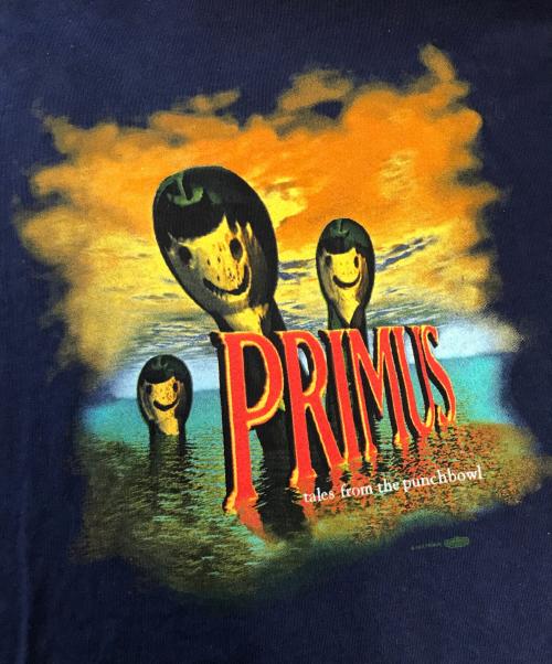 バンドTシャツ（バンドTシャツ）バンドTシャツ (バンドTシャツ) 90s PRIMUS(プライマス) バンドTシャツ ネイビー サイズ:XLの古着・服飾アイテム