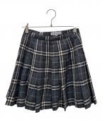 Burberry'sバーバリーズ）の古着「チェックスカート」｜ブラック