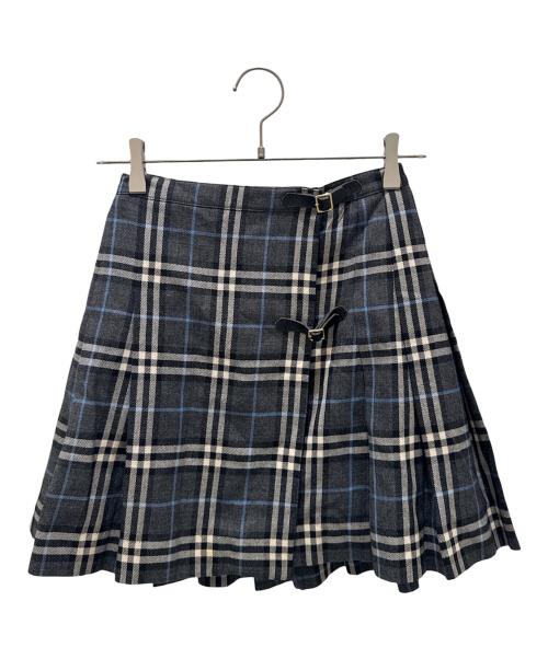 Burberry's（バーバリーズ）Burberry's (バーバリーズ) チェックスカート ブラック サイズ:150Aの古着・服飾アイテム