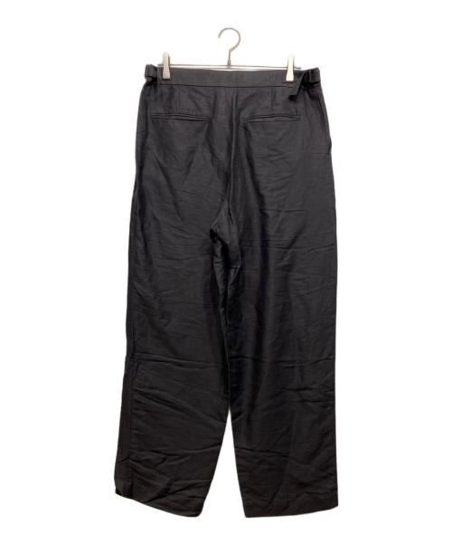 ATON（エイトン）ATON (エイトン) COTTON HEMP SATIN BAKER PANTS グレー サイズ:6の古着・服飾アイテム